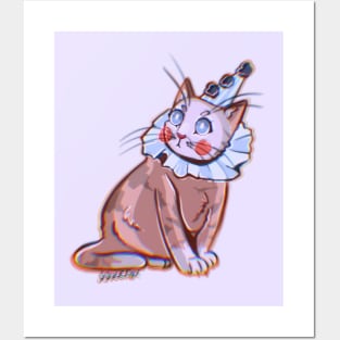 Clown Cat Posters and Art